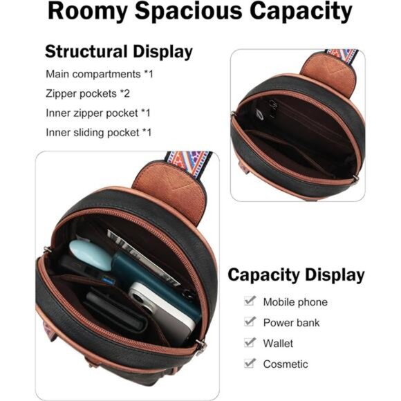 Small Sling Bag for Women - Mini Crossbody Bag - Designer Sling Purse - Picture 6 of 6